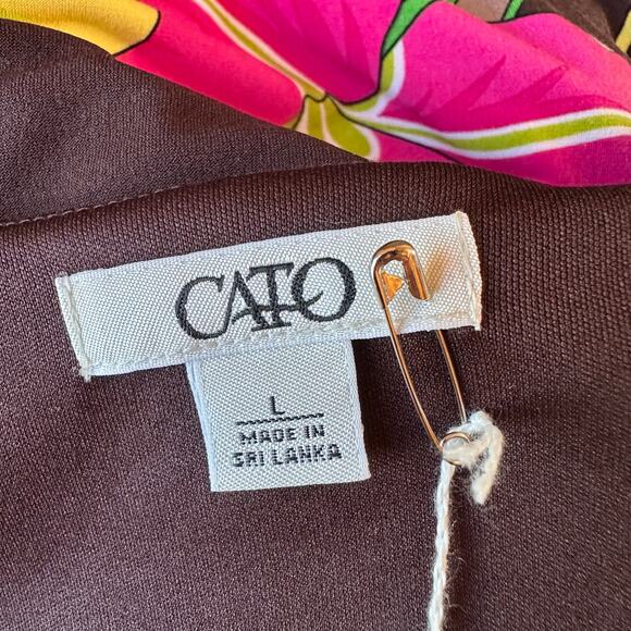 Vintage 90s/Y2K Boho Brown Top L - Picture 6 of 6